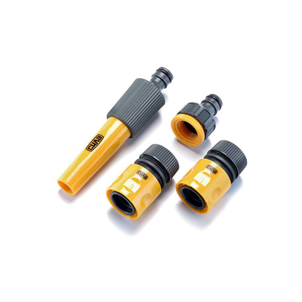 Набір: насадка-розпилювач, конектори 1/2: 1/2 аквастоп, 1/2, адаптер 1/2+3/4 СИЛА