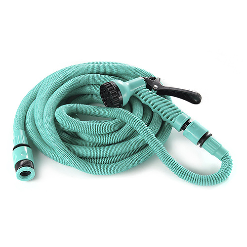 Набір: шланг розтяжний 5-15м+ пістолет-розпилювач 7 режимів СИЛА