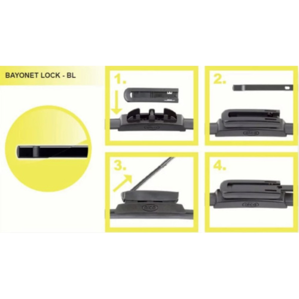 Адаптер до щіток склоочисника 6/8 Bajonett Lock (1кт-2шт) Alca