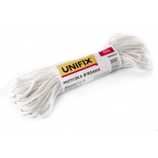 Мотузка в'язана 3мм, 15м біла UNIFIX