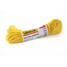 Мотузка в'язана 6мм, 15м асорті UNIFIX