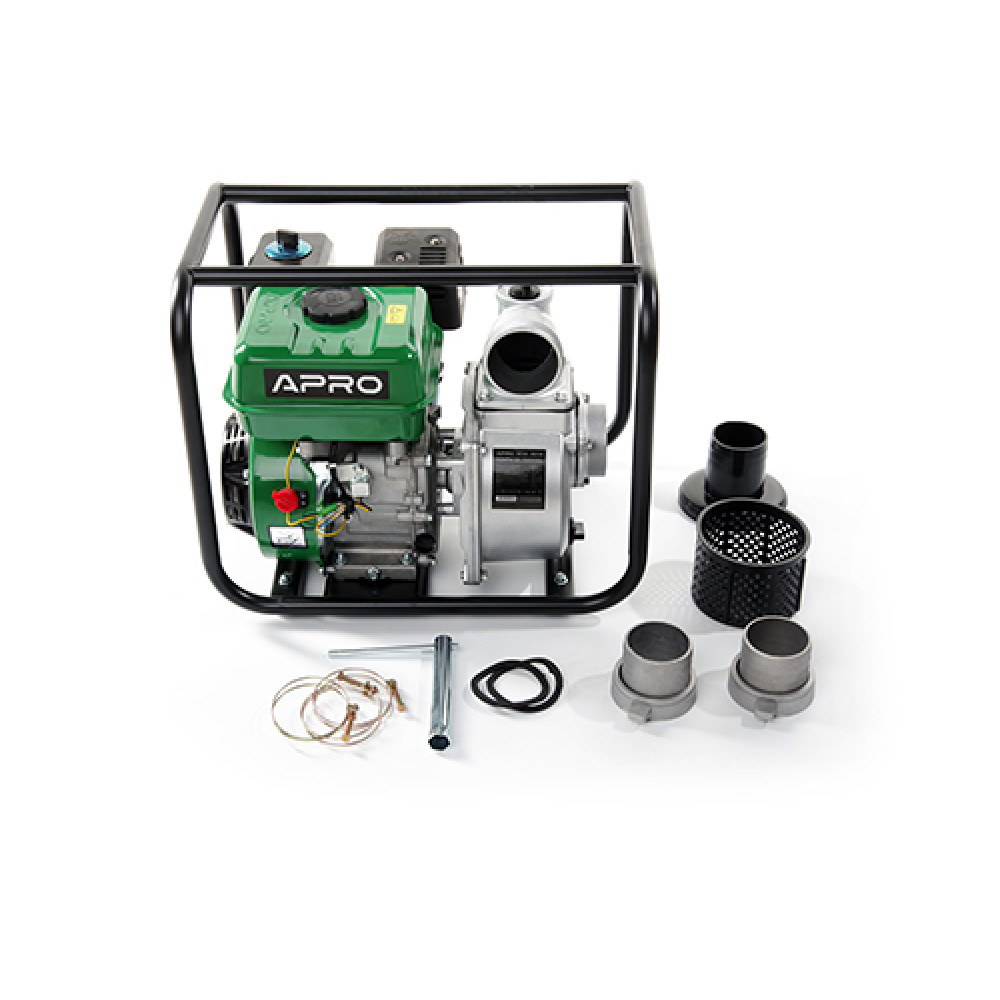 Мотопомпа WP-60 6.5к.с. 60 м³/год 30м бензинова 4-х тактн. APRO