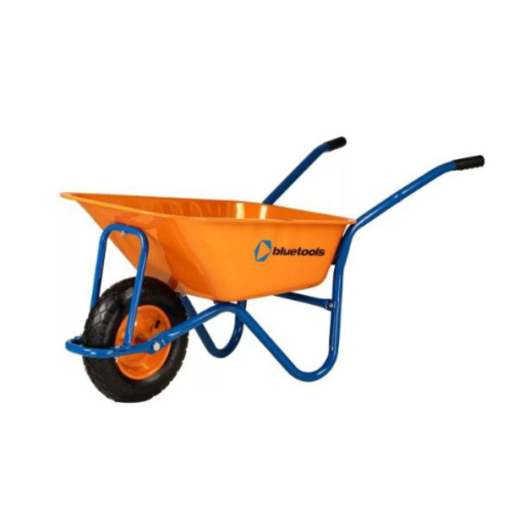 Тачка Dakar фарб 90л рама синя 0,8мм пневмо колесо, BLUETOOLS