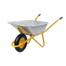 Тачка садово-будівельна одноколісна 100л, 180кг, колесо пневмо 4х8'' СИЛА