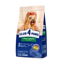 Сухий корм для собак Club 4 Paws Преміум з качкою для малих порід 2 кг (4820269144637)