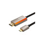 Кабель мультимедійний USB-C to HDMI M 2.0m Cabletime (CA914258) Кабель мультимедійний USB-C to HDMI M 2.0m Cabletime (CA914258)