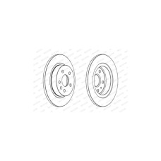 Гальмівний диск FERODO DDF1872C