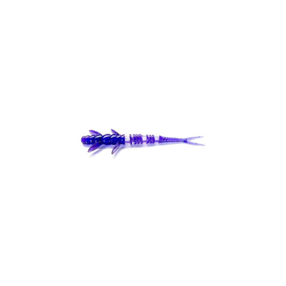 Силікон рибальський FishUP Flit 3" 060 - Dark Violet/Павлина&Silver (8шт/уп) (1864.03.25)