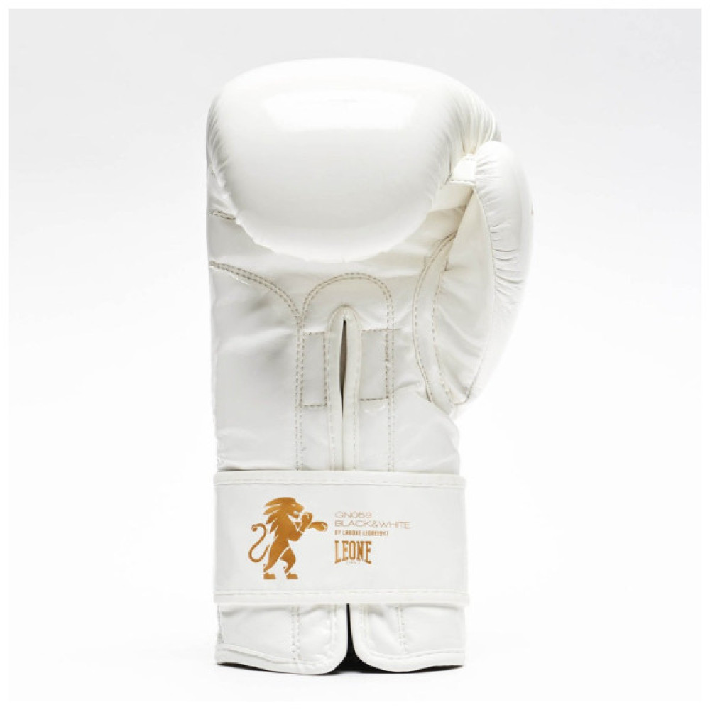 Боксерські рукавички Leone GN059W White/Gold 14 унцій (GN059W_White_14oz)