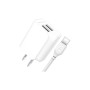 Зарядний пристрій XO 2xUSB + cable USB-C white (XO-L35-TC) Зарядний пристрій XO 2xUSB + cable USB-C white (XO-L35-TC)