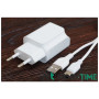Зарядний пристрій XO 2xUSB + cable USB-C white (XO-L35-TC) Зарядний пристрій XO 2xUSB + cable USB-C white (XO-L35-TC)