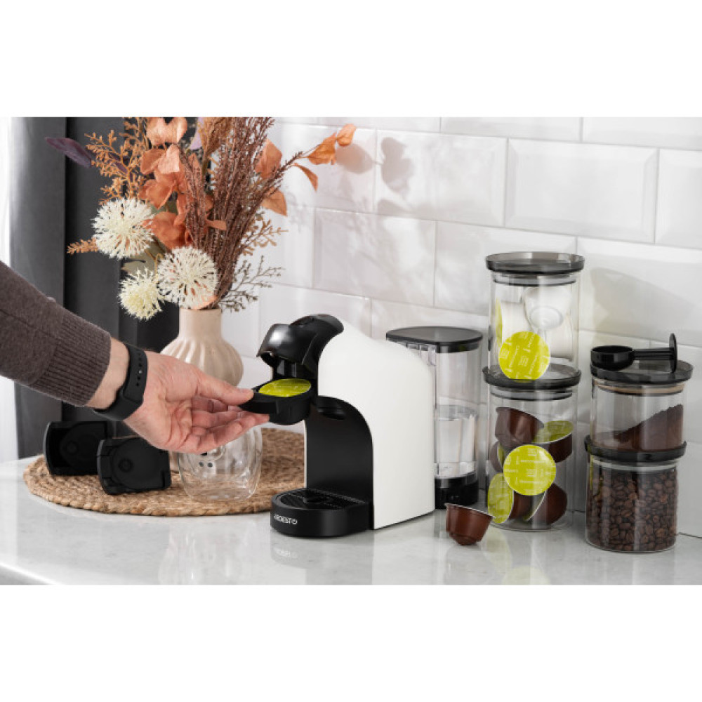 Кавоварка ARDESTO  3в1, 0.9л, капсули Nespresso, Nescafe Dolce Gusto, мелена кава, сенсорне керування, білий