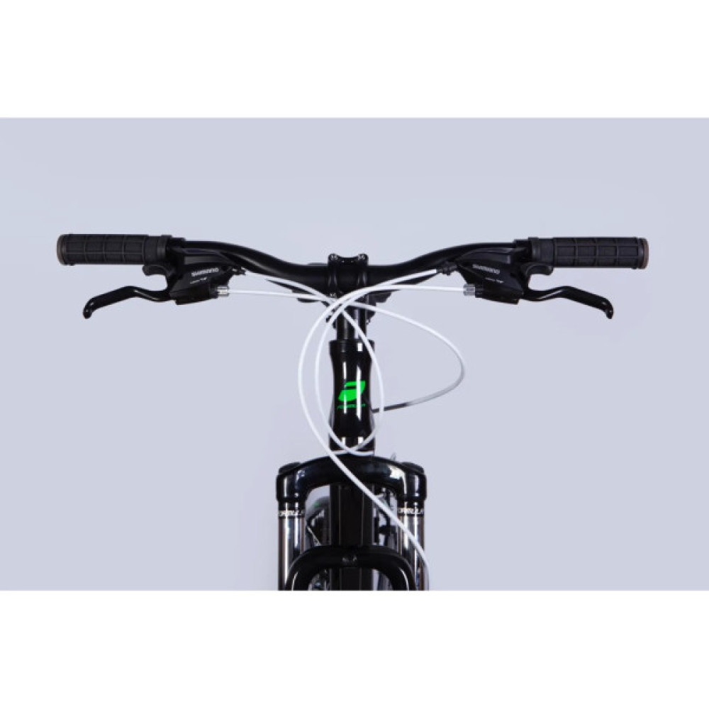 Велосипед Formula 26" BLACKWOOD DD FR рама-13" AL 2026 чорний з зеленим (OPS-FR-26-801)