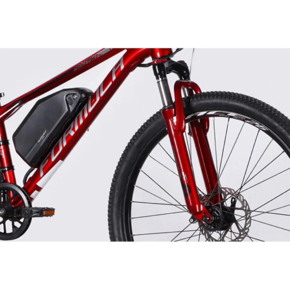 Електровелосипед Formula 26" eMOTION DD FR рама-13" 36B 10А*г 500Вт 2026 червоно-сріблястий (ELB-FR-26-153)