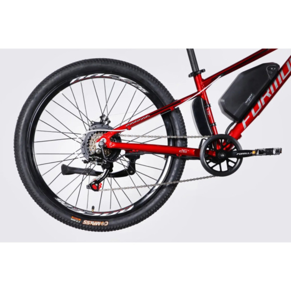 Електровелосипед Formula 26" eMOTION DD FR рама-13" 36B 10А*г 500Вт 2026 червоно-сріблястий (ELB-FR-26-153)