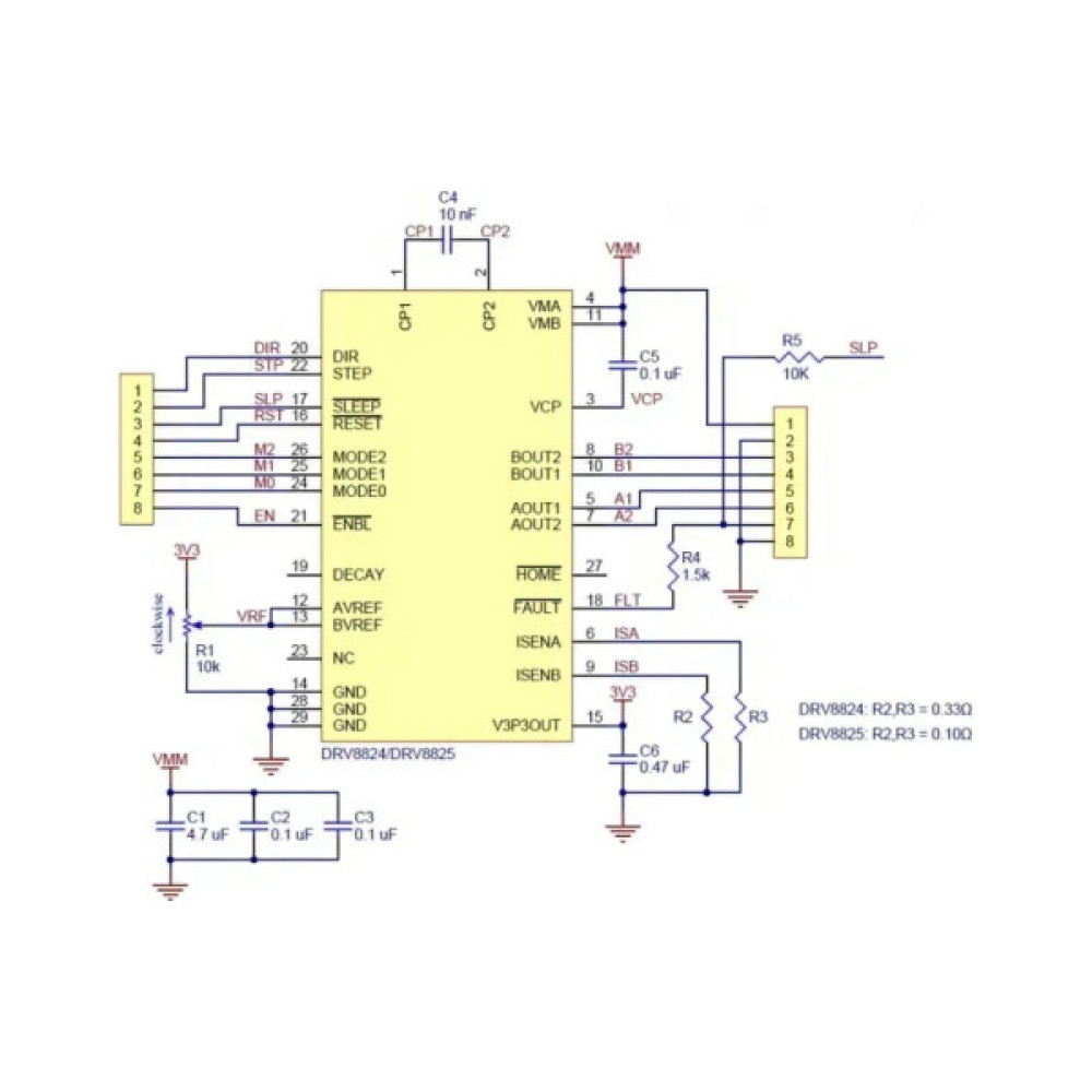 Плата для 3D-принтера CHI Stepper Motor Driver Module DRV8825 Heatsink (2100000005512)