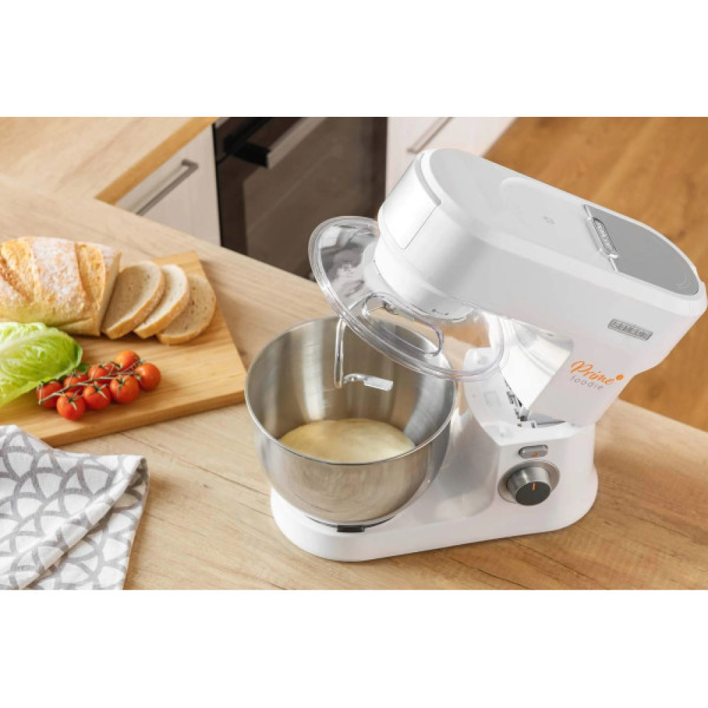 Кухонна машина Sencor 1000Вт, чаша-метал, корпус-пластик, насадок-12, білий