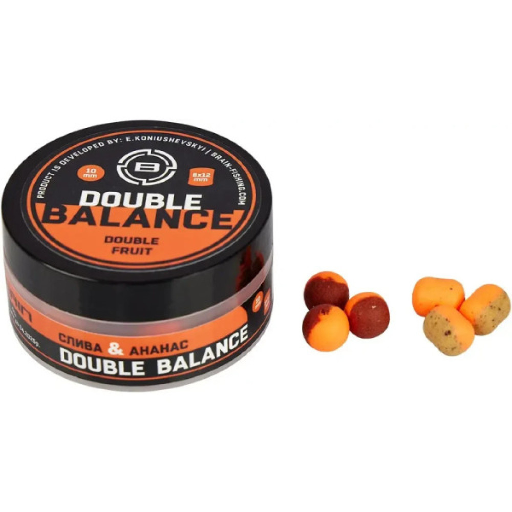 Бойл Brain Double Balance Double Fruit (cлива + ананас) 10+8х12mm (1858.21.73)