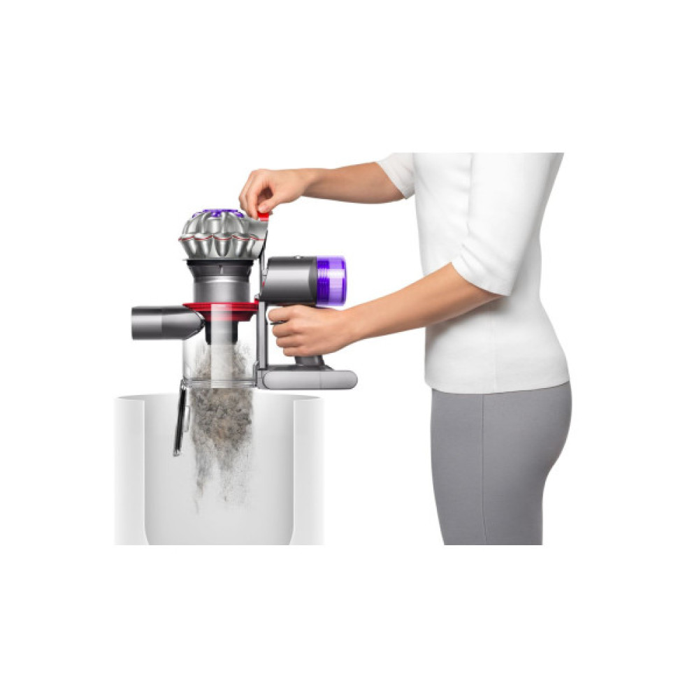Пилосос Dyson безпровідний SV25 V8 Advanced 425Вт, конт пил -0.54л, автон. робота до 40хв, турборежим, сіро-фіолетовий