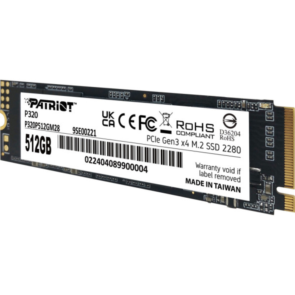 Накопичувач SSD M.2 2280 512GB Patriot (P320P512GM28) Накопичувач SSD M.2 2280 512GB Patriot (P320P512GM28)