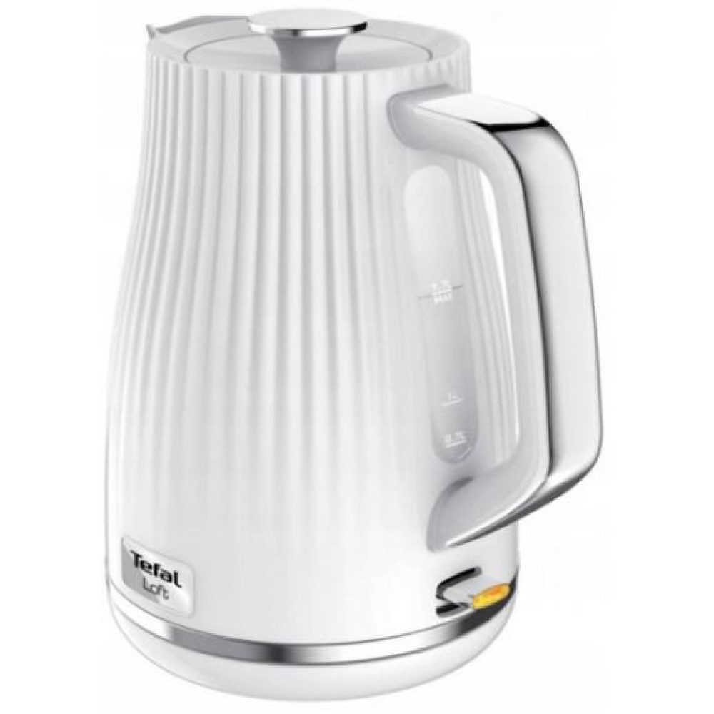 Електрочайник Tefal Loft 1.7л, Strix, пластик, білий