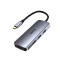 Концентратор Choetech USB-C 7-in-1 3хUSB 3.0+USB-C PD100W+HDMI 4K 30HZ+SD/TF USB3.1 (HUB-M19-GY) Концентратор Choetech USB-C 7-in-1 3хUSB 3.0+USB-C PD100W+HDMI 4K 30HZ+SD/TF USB3.1 (HUB-M19-GY)