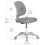 Дитяче крісло Evo-kids Limpi Grey (Y-212 G)