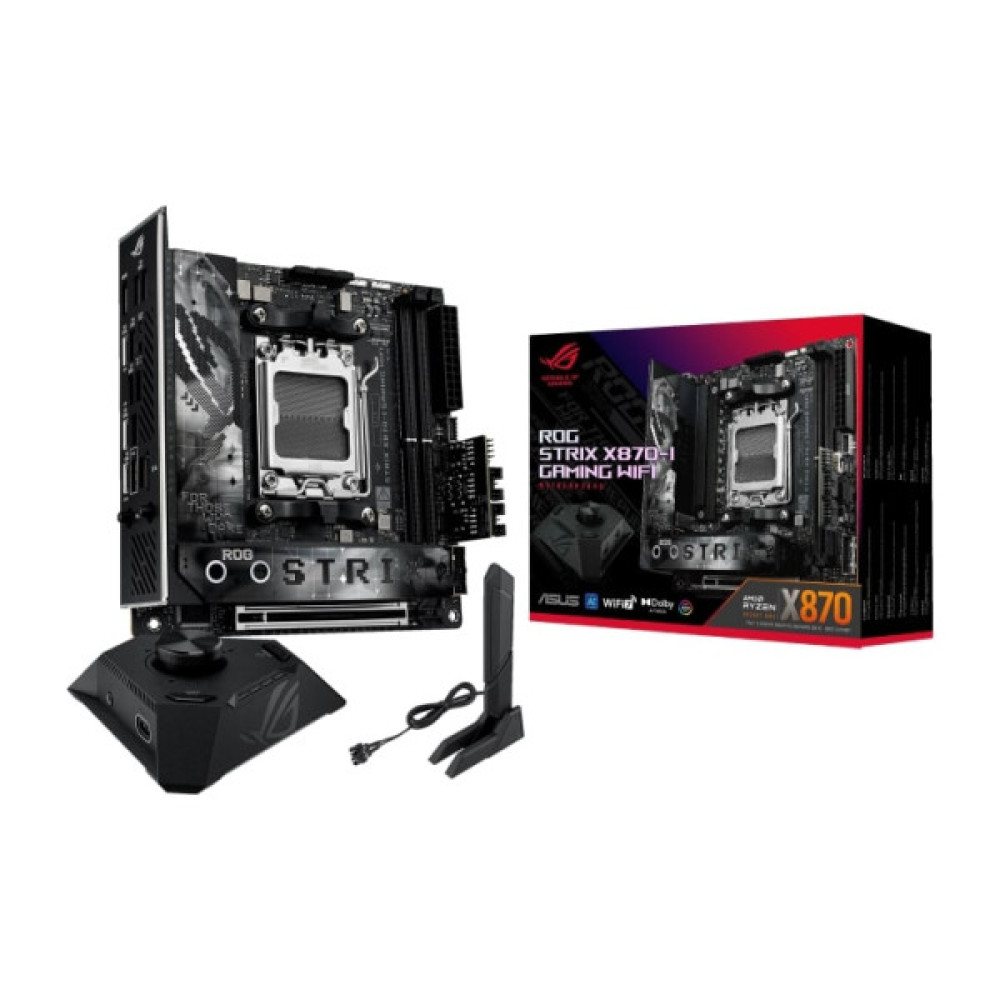 Материнcька плата ASUS ROG STRIX X870-I GAMING WIFI sAM5 X870 2xDDR5 M.2 HDMI Wi-Fi BT mITX