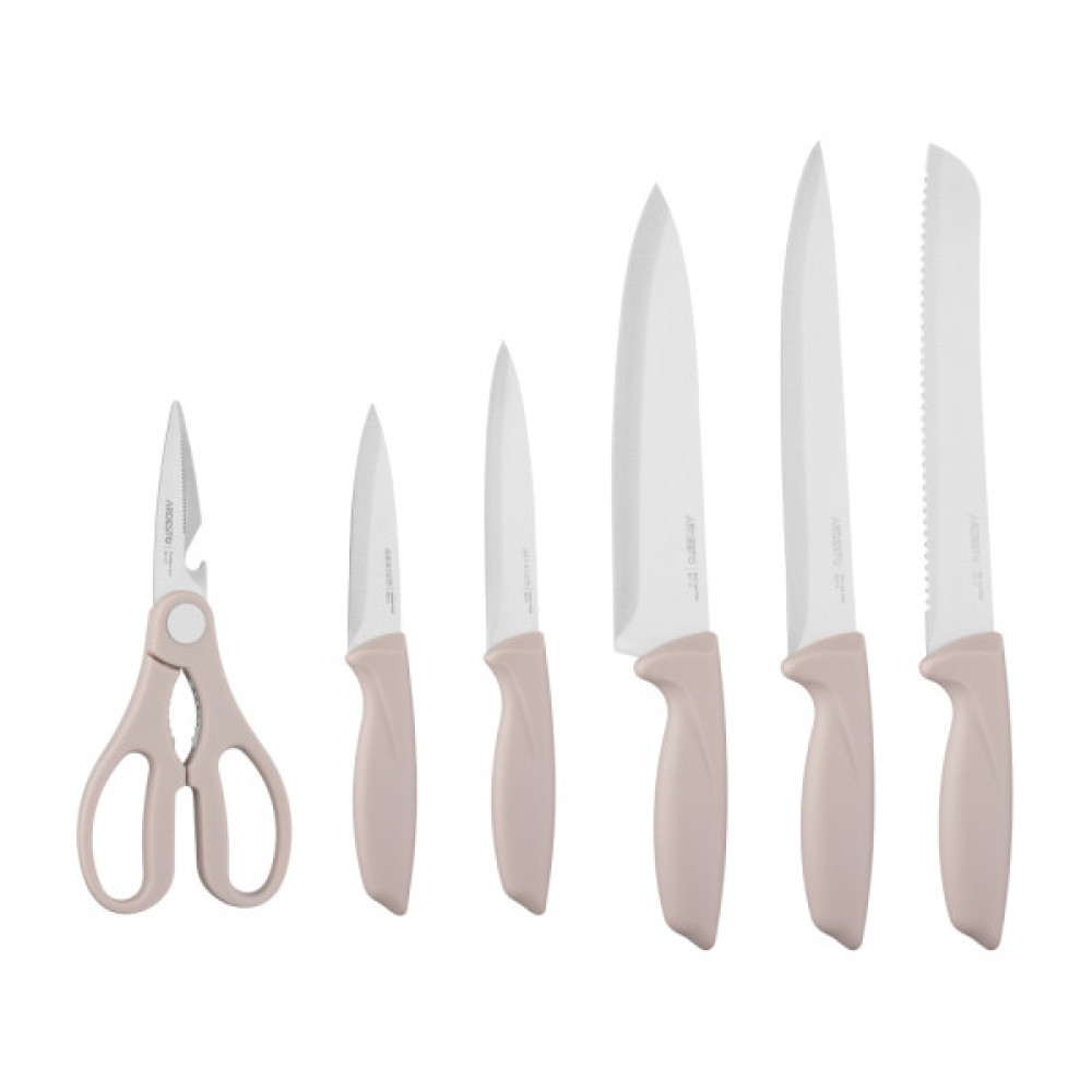 Набір ножів Ardesto Gemini 7 предметів, бежевий (AR2107KH)