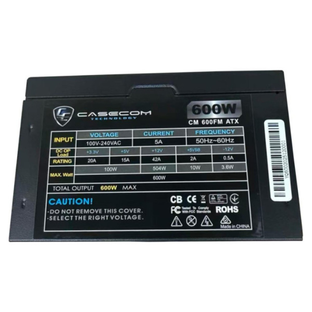 Блок живлення Casecom 600W (CM 600FM ATX)