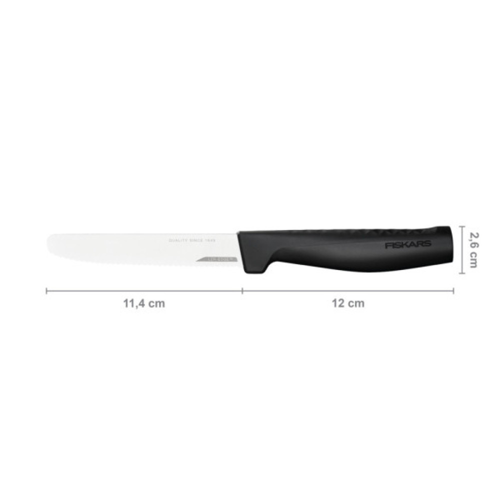 Кухонний ніж Fiskars Hard Edge для томатів 12 см (1054947)