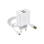 Зарядний пристрій XO L75 2USB/2.4A + Type-C White (XO-L75-T) Зарядний пристрій XO L75 2USB/2.4A + Type-C White (XO-L75-T)