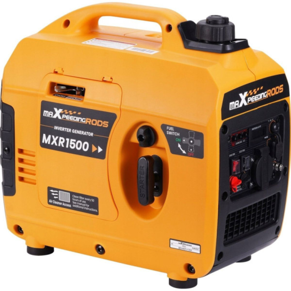 Генератор maXpeedingRODS MXR1500 інверторний (1 kW), 220V, 50Hz, 2,4л, ручний запуск (mxr1500)