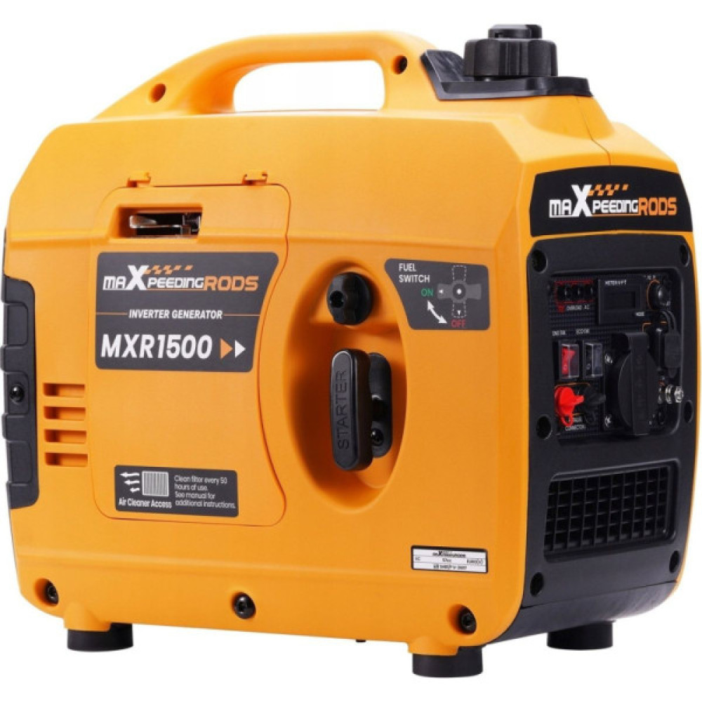 Генератор maXpeedingRODS MXR1500 інверторний (1 kW), 220V, 50Hz, 2,4л, ручний запуск (mxr1500)