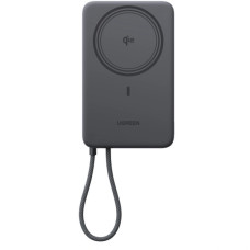 Батарея універсальна Ugreen 10000mAh 30W 1xUSB-C + 15W Magnetic Wireless + cable USB-C black (75982B)