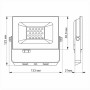 Прожектор Videx LED TITANUM TLF206 20W 6000K (TLF206) Прожектор Videx LED TITANUM TLF206 20W 6000K (TLF206)