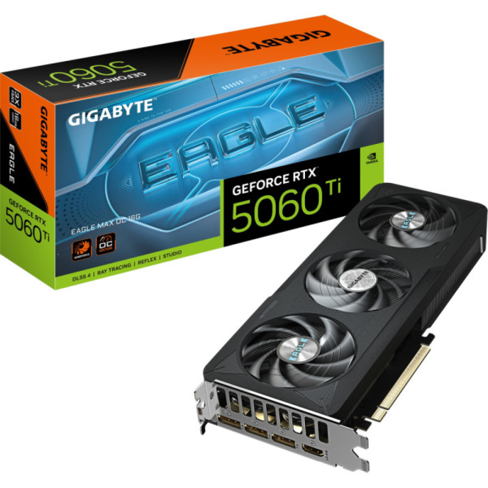 Відеокарта GIGABYTE GeForce RTX5060Ti 16Gb EAGLE MAX OC (GV-N506TEAGLEMAX OC-16GD)