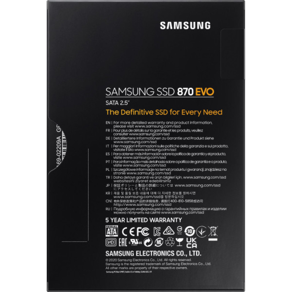 Накопичувач SSD Samsung 2.5" 4TB SATA 870EVO