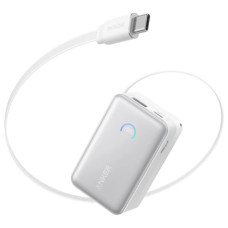 Батарея універсальна Anker Nano 10000mAh, 45W, Built-In USB-C Cable, white (A1638H21) Батарея універсальна Anker Nano 10000mAh, 45W, Built-In USB-C Cable, white (A1638H21)