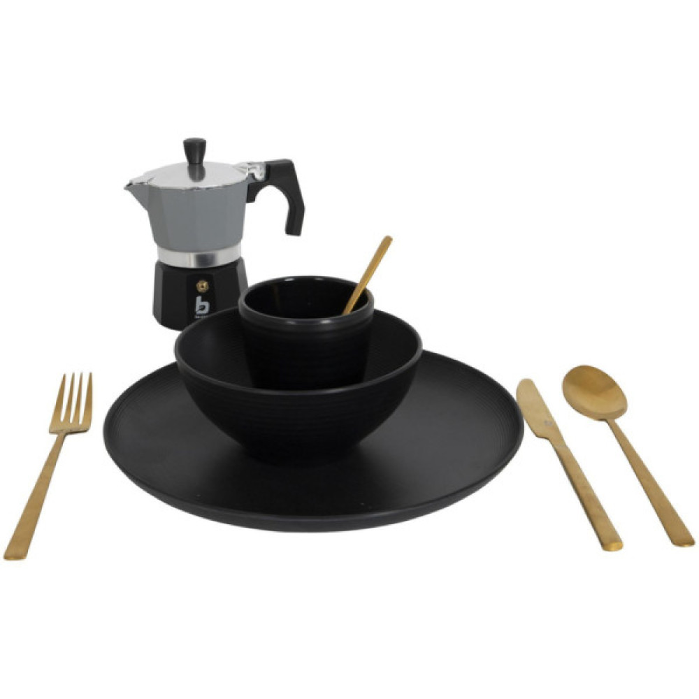 Гейзерна кавоварка Bo-Camp Hillingdon 3-cups Grey/Black (2200515) (DAS303865)