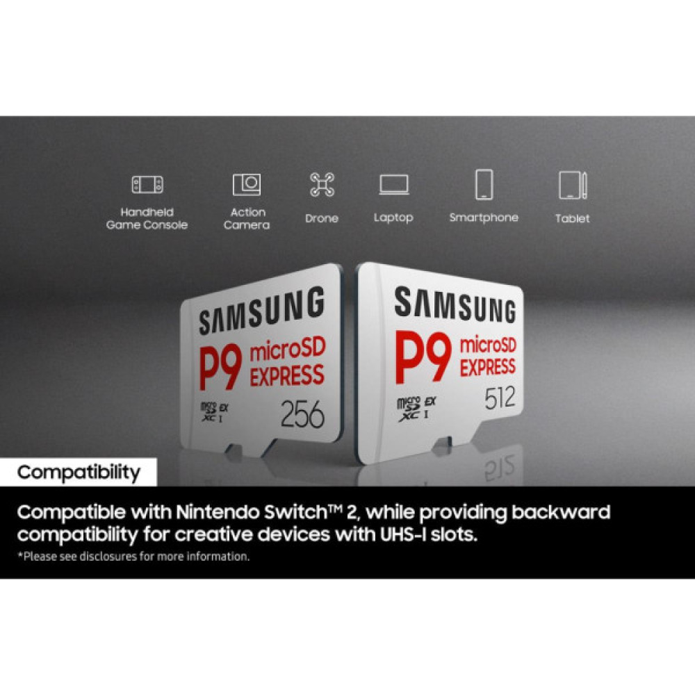 Карта пам'яті Samsung 256GB microSDXC class 10 SD7.1 UHS-I U3 V30 P9 Express (MB-MK256T/WW)