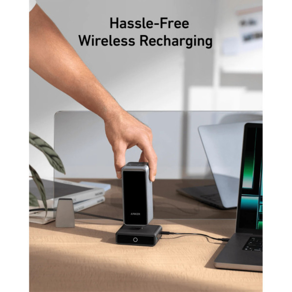 Зарядний пристрій Anker 2xUSB-C 100W + 1xUSB + Pogo pin for Anker Prime black (A1902311)