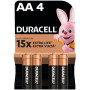 Батарейка Duracell AA лужні 4 шт. в упаковці (5000394052536 / 81551270) Батарейка Duracell AA лужні 4 шт. в упаковці (5000394052536 / 81551270)