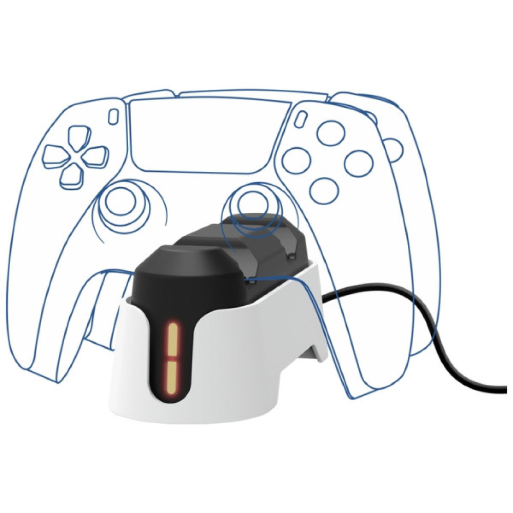Зарядний пристрій Trust GXT 228 for PS5 White (25597)