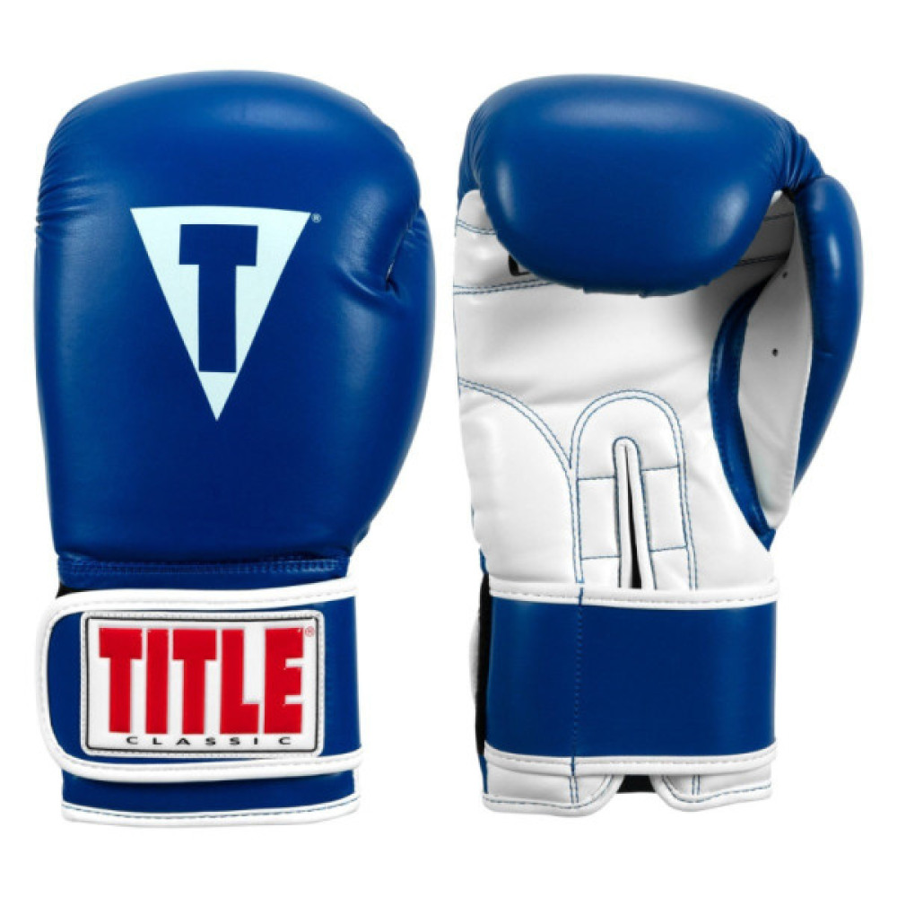 Боксерські рукавички Title Classic Pro Style 3.0 Blue/White 12 oz (CVVTG3 12 BL/WH)