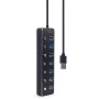 Концентратор Gembird USB 3.0 7 ports (UHB-U3P7P-01) Концентратор Gembird USB 3.0 7 ports (UHB-U3P7P-01)