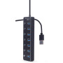 Концентратор Gembird USB 3.0 7 ports (UHB-U3P7P-01) Концентратор Gembird USB 3.0 7 ports (UHB-U3P7P-01)