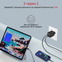 Зарядний пристрій Promate 33W USB-C + USB-A (powerport-33.black) Зарядний пристрій Promate 33W USB-C + USB-A (powerport-33.black)