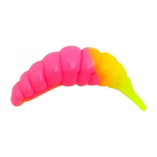Силікон рибальський FishUP Ozi 1.2" 133 - Bubble Gum/Hot Chartreuse, cheese taste (10шт/уп) (1864.14.18)