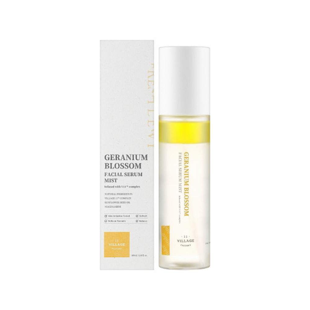 Сироватка для обличчя Village 11 Factory Fresh Dewy Geranium Blossom Facial Serum Mist 100 мл (8809663756000)